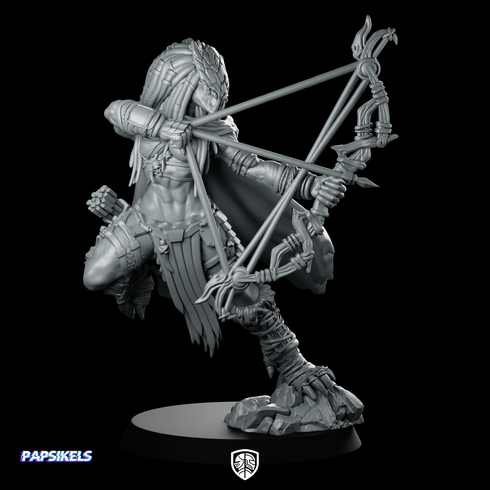 Widow Skull Hunter Viper Miniature Cyberpunk Archer