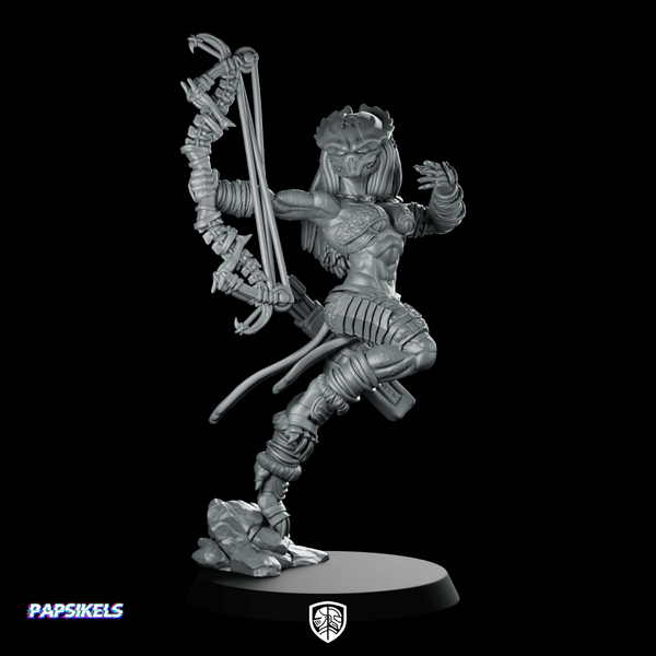 Widow Skull Hunter Washp Miniature Xeno Archer - Papsikels Miniatures - We Print Miniatures