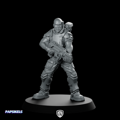 Willy Miller Scifi Soldier Quadro Kantos Miniature Blaster