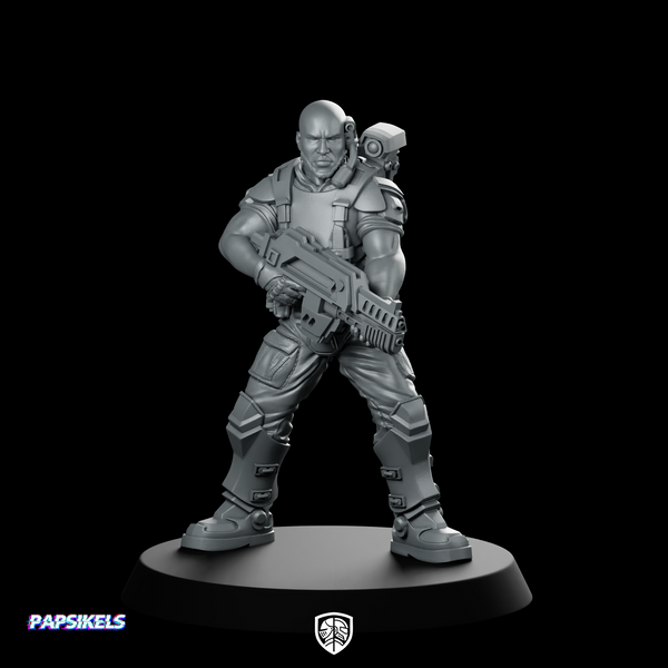 Willy Miller Scifi Soldier Quadro Kantos Miniature Blaster