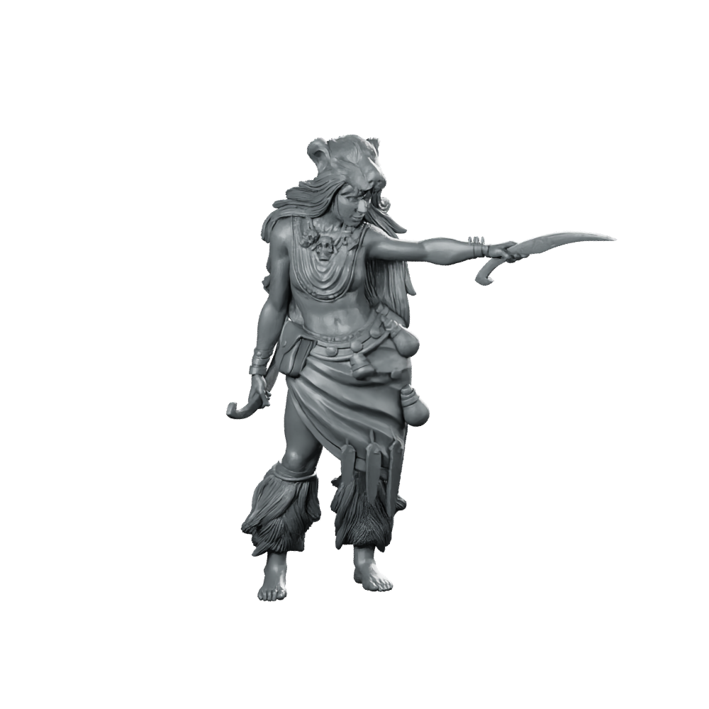 Winona Miniature Female Hunter Hero Dynamic Miniature 360 Spin 01