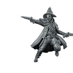 Witch Hunter 1 Miniature Pumpkin Gunslinger Miniature 360 Spin 01