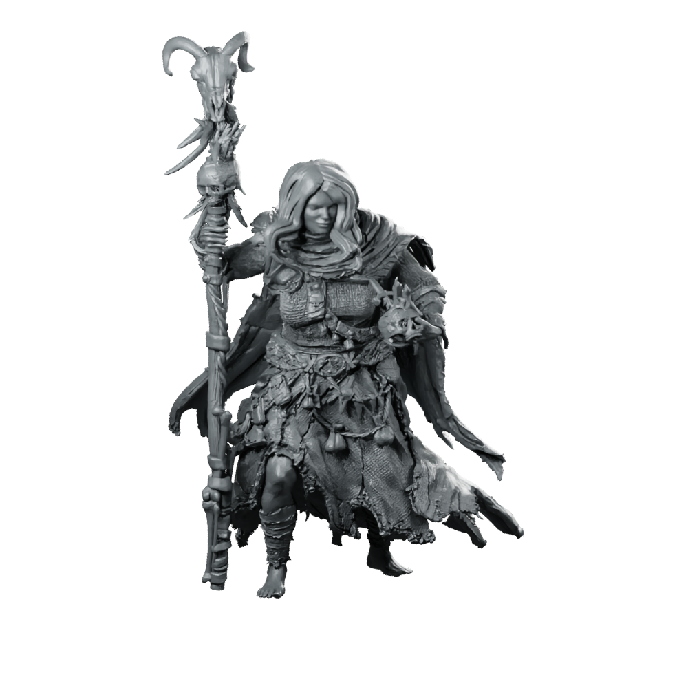 Witch Of Berkeley 32Mm Miniature Witch Shaman Miniature 360 Spin 01