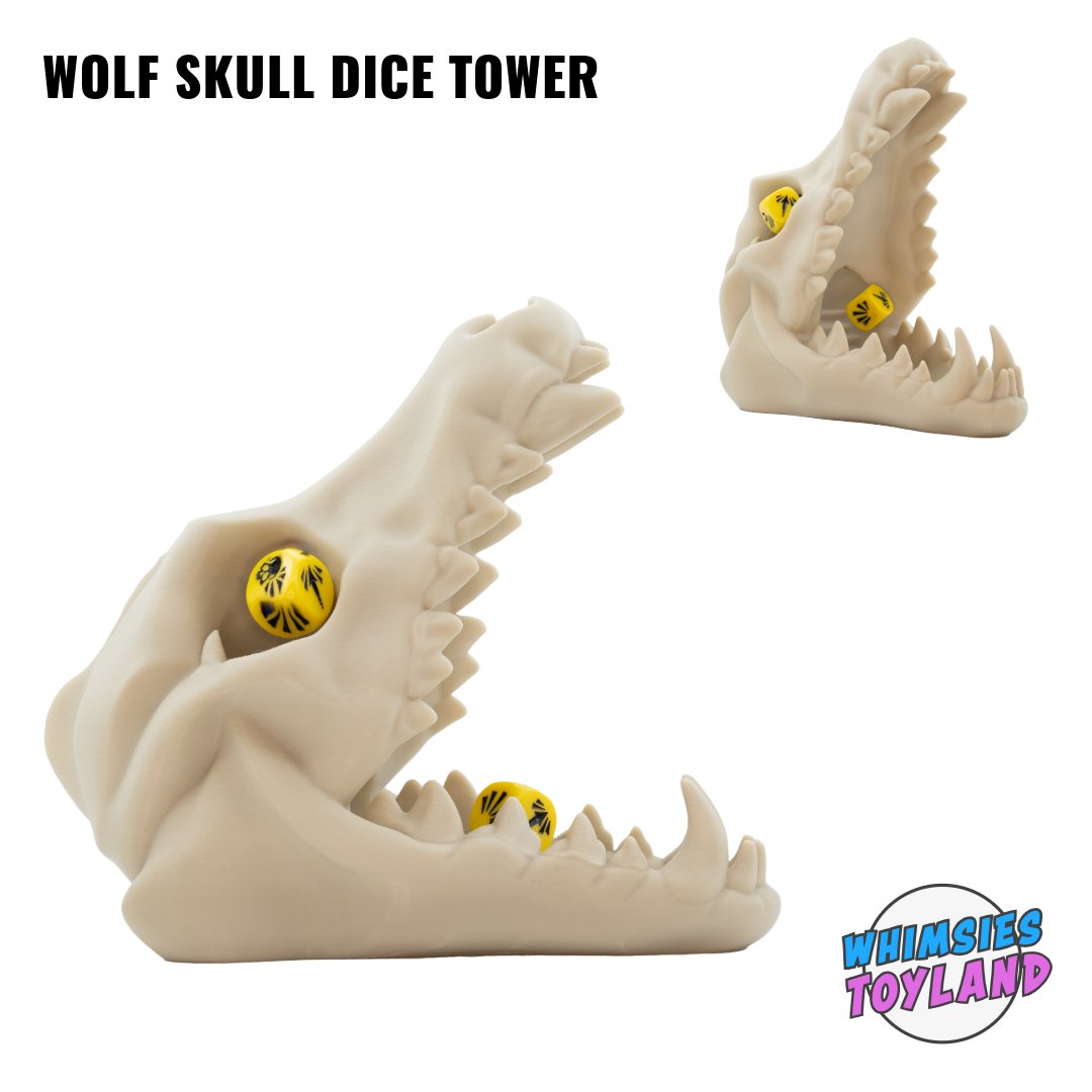 Wolf Skull Dice Tower - Kirsten M - We Print Miniatures