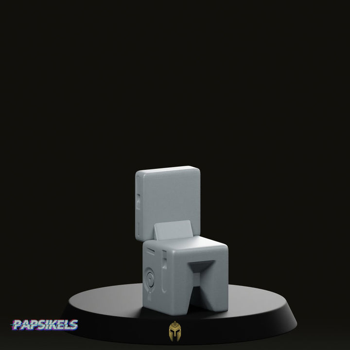 Work Chair Miniatura Terreno di Fantascienza Accessorio per Diorama