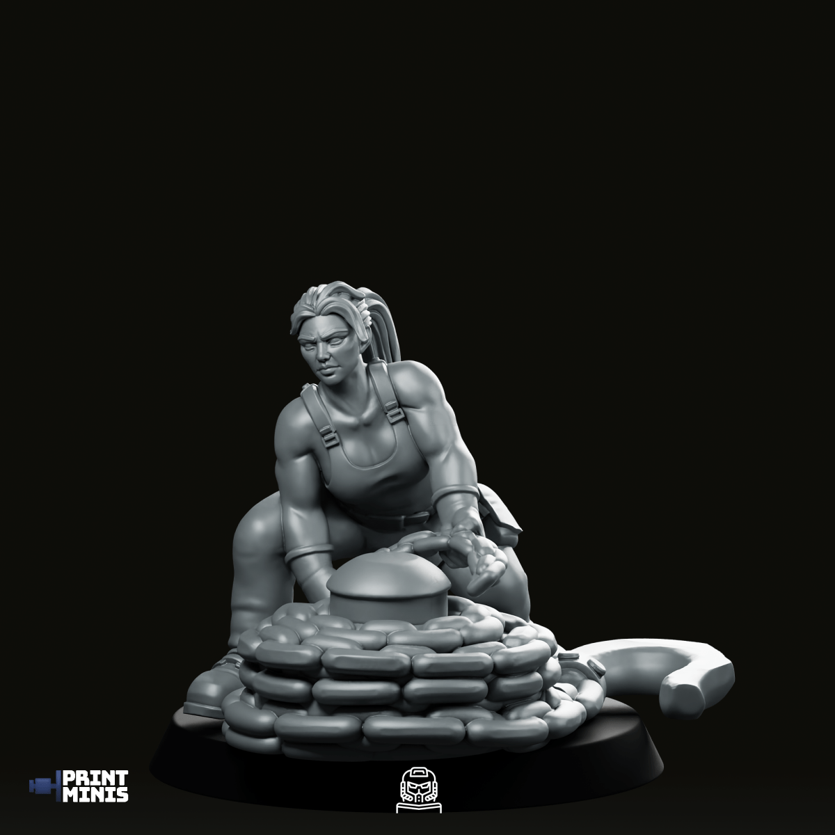 Worker 3 Miniature - PrintMinis - We Print Miniatures