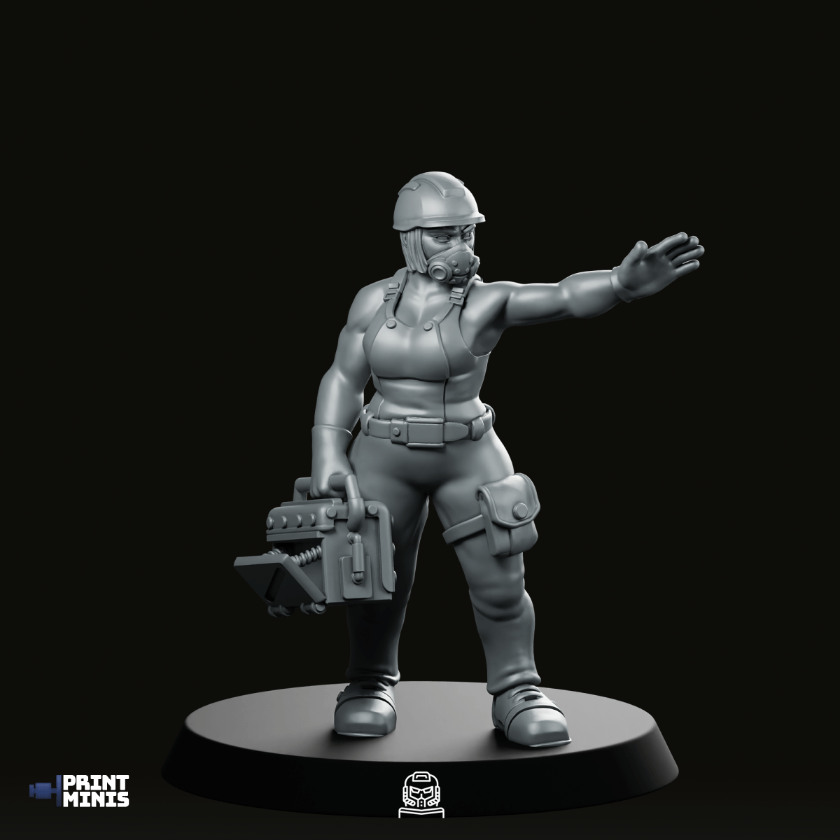 Worker 4 Miniature - PrintMinis - We Print Miniatures
