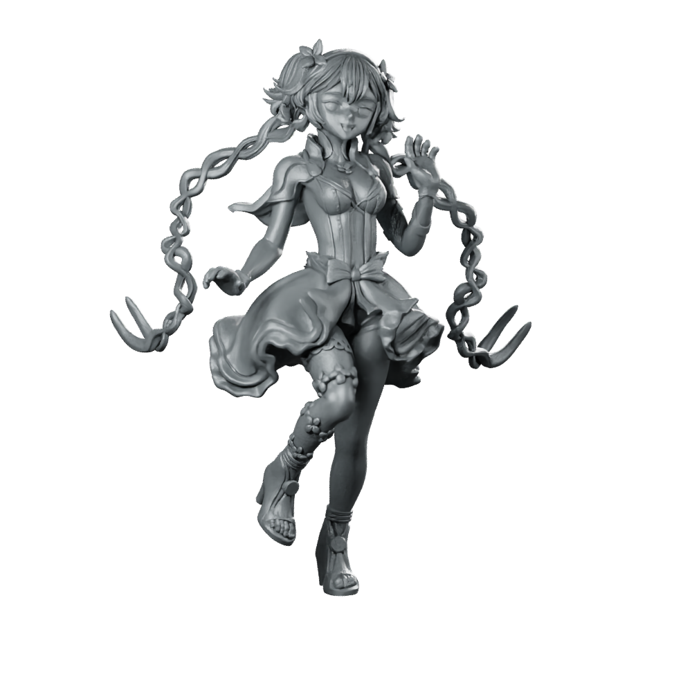 Wuwa Camellya Product Render Miniature Idol Dancer Miniature 360 Spin 01