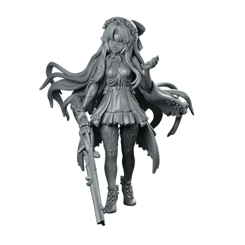 Wuwa Charlotte Product Render Miniature Blossom Sorceress Miniature 360 Spin 01