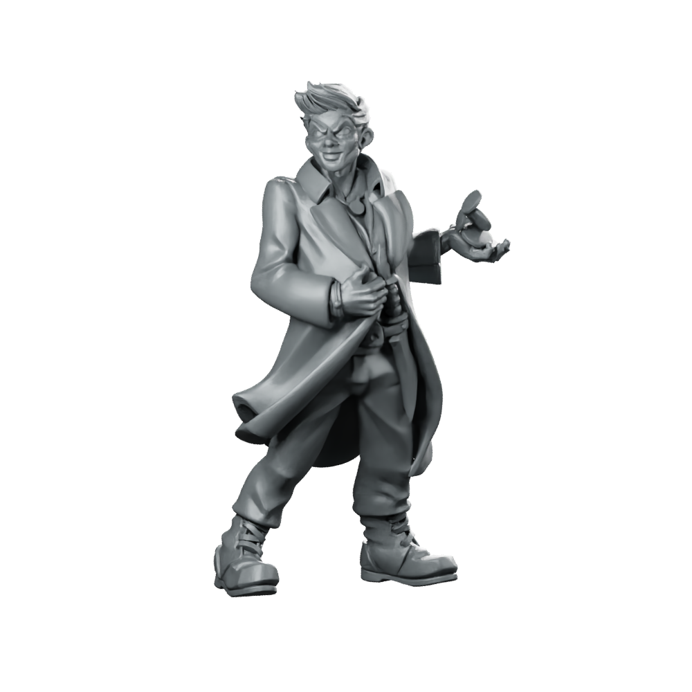 Xandras Testing Luck Miniature Sly Magician Trickster Miniature 360 Spin 01