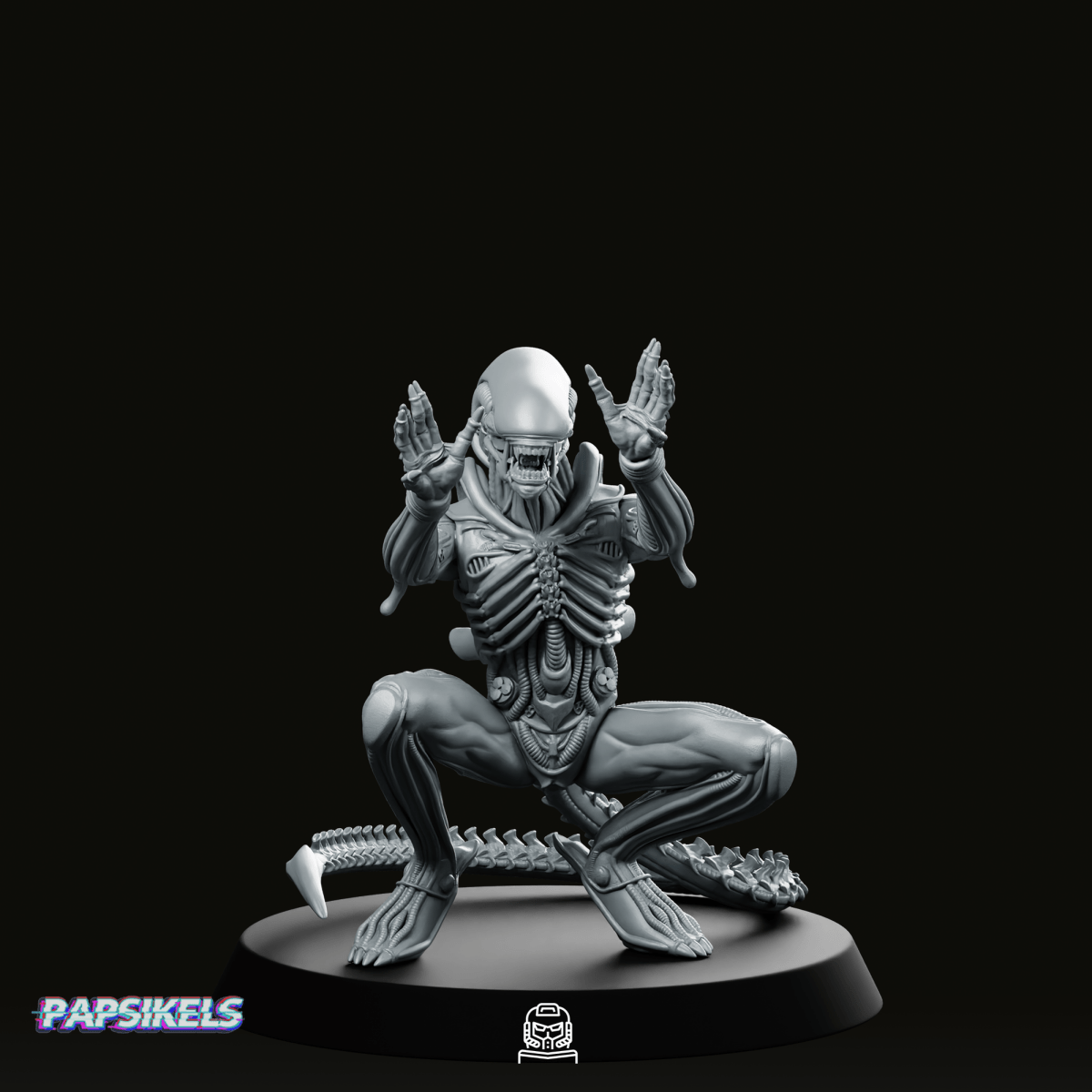 Xeno Bigchap 8 Miniature - Papsikels Miniatures - We Print Miniatures