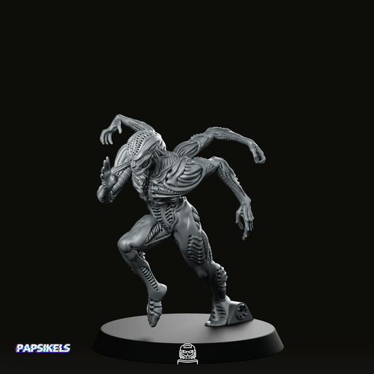Xeno Human Hybrid Evolution 1 Miniature - Papsikels Miniatures - We Print Miniatures
