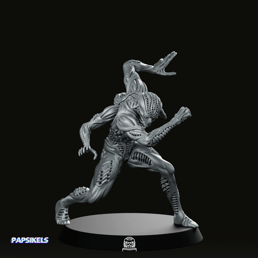 Xeno Human Hybrid Evolution 4 Miniature - Papsikels Miniatures - We Print Miniatures