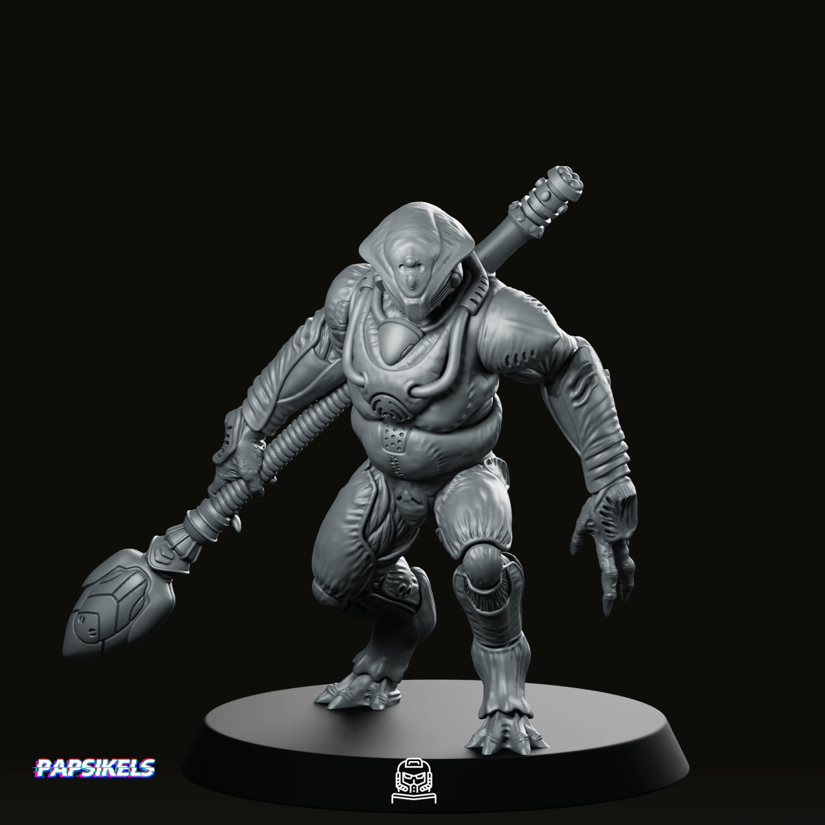 Xeno Squid Overseer 1 Miniature - Papsikels Miniatures - We Print Miniatures