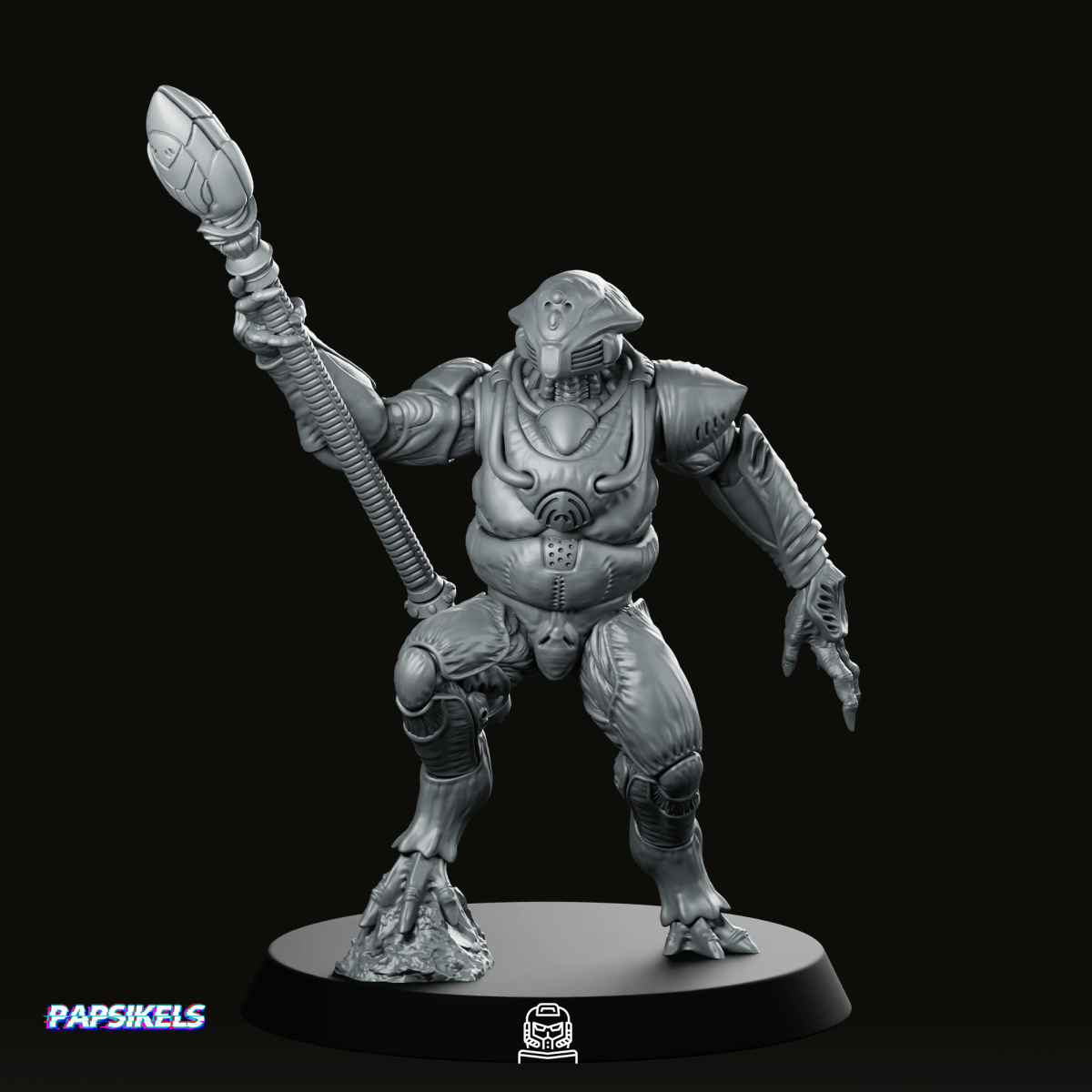 Xeno Squid Overseer 2 Miniature - Papsikels Miniatures - We Print Miniatures