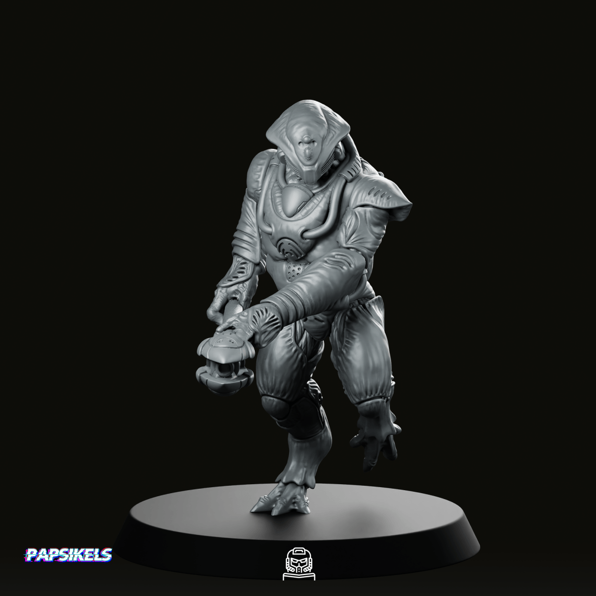 Xeno Squid Overseer 5 Miniature - Papsikels Miniatures - We Print Miniatures