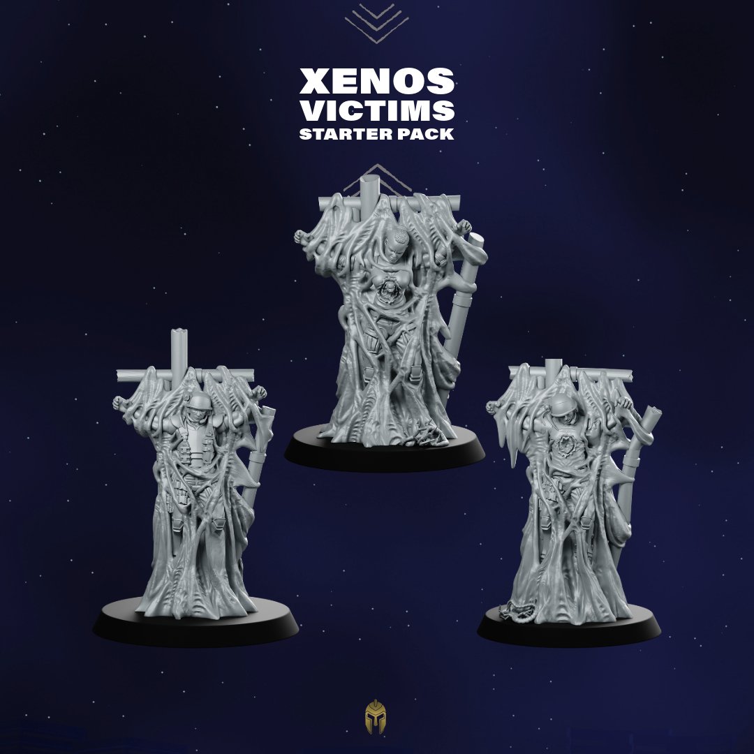 Xenos Victims Miniature Starter Pack - Papsikels Miniatures - We Print Miniatures