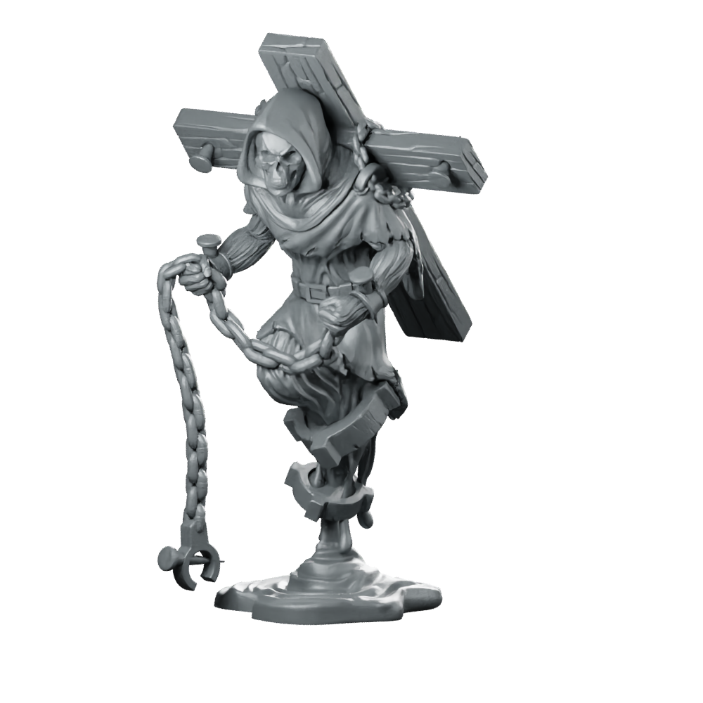 Xhades Miniature Penitent Skeleton Miniature 360 Spin 01
