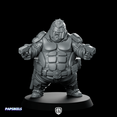Xl Upholder Bentro Armoured Enforcer Dual Pistols - Papsikels Miniatures - We Print Miniatures