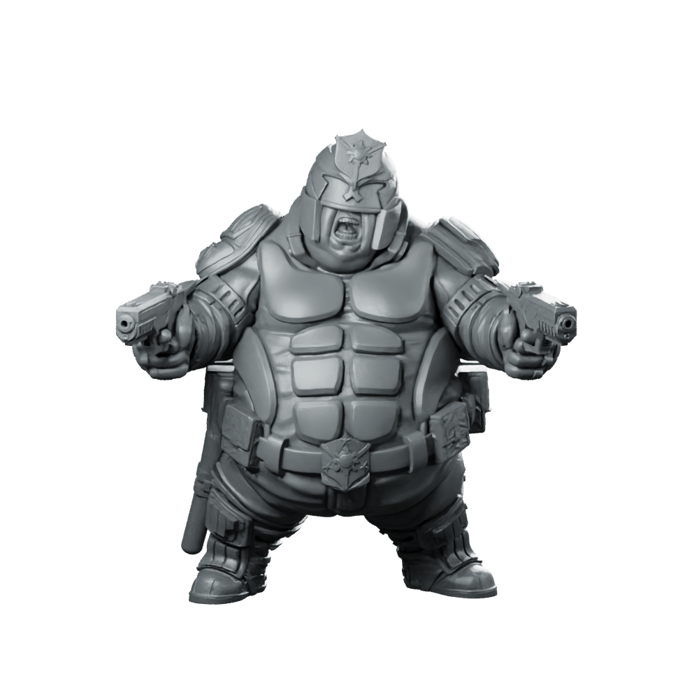 Xl Upholder Bentro Armoured Enforcer Dual Pistols - Papsikels Miniatures - We Print Miniatures