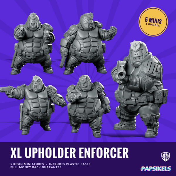 Xl Upholder Enforcer Squad Bundle: 5 Resin Miniatures