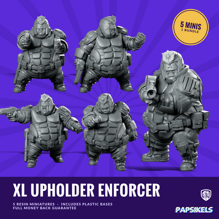 Xl Upholder Enforcer Squad Bundle: 5 Resin Miniatures