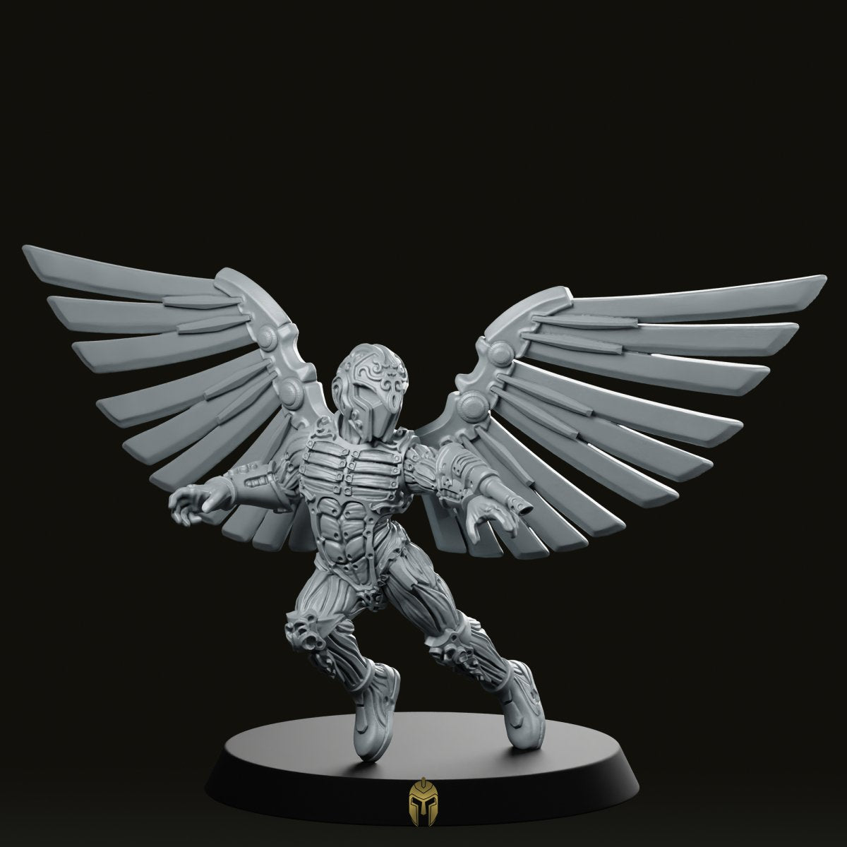 Yadu Spire Champion Simple Wings Miniature -PrintMinis - We Print Miniatures