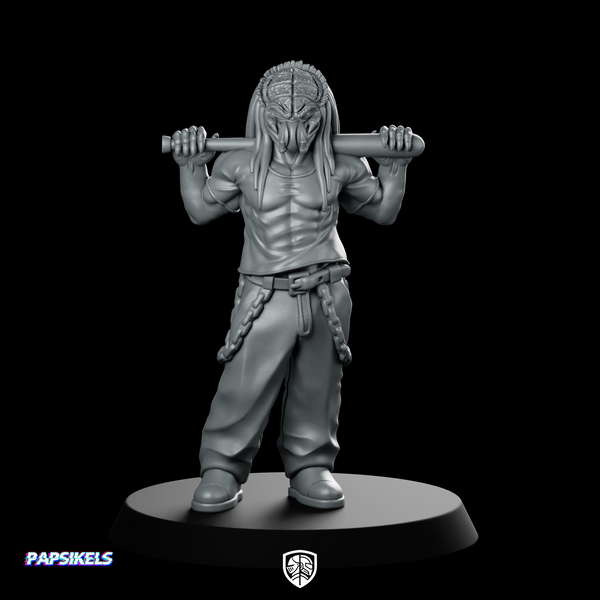 Yakuza Science Fiction Miniature Alien Ganger Baseball Bat