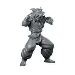 Yamcha JRPG Miniature Dynamic Martial Arts Fighter - RN Estudio - We Print Miniatures