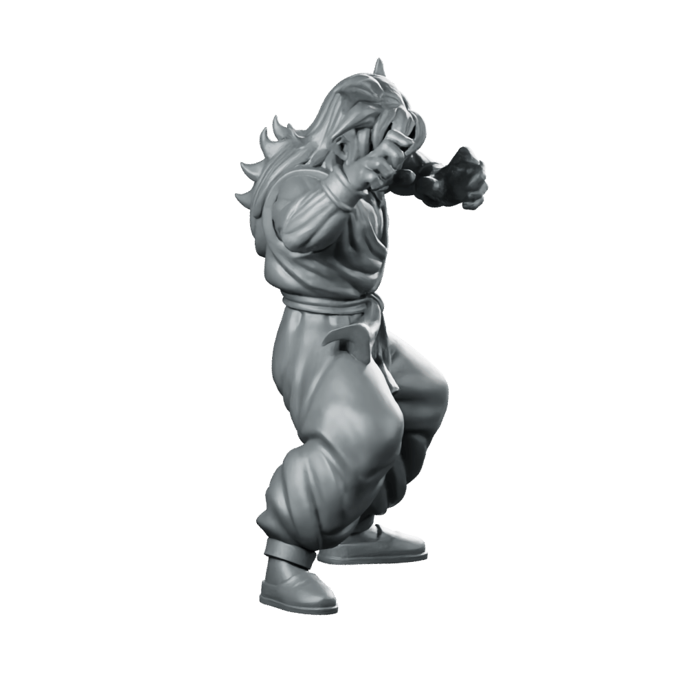 Yamcha JRPG Miniature Dynamic Martial Arts Fighter - RN Estudio - We Print Miniatures