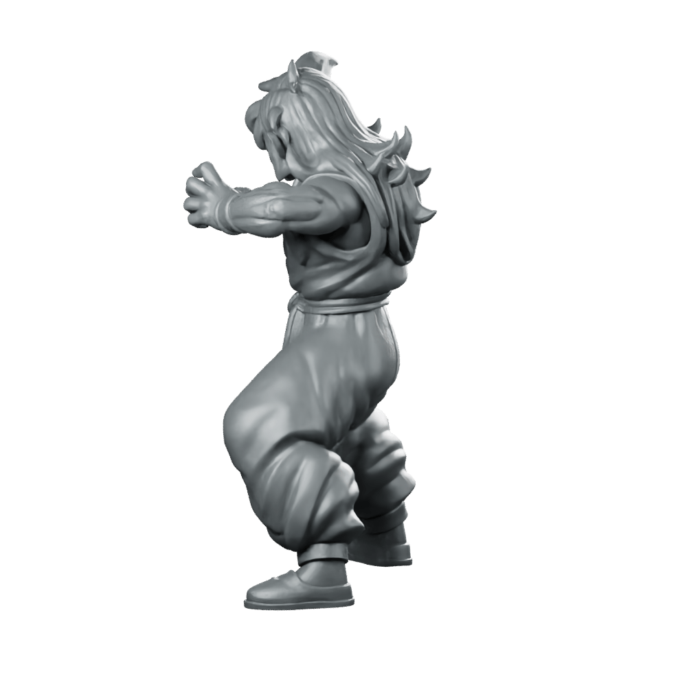 Yamcha JRPG Miniature Dynamic Martial Arts Fighter - RN Estudio - We Print Miniatures