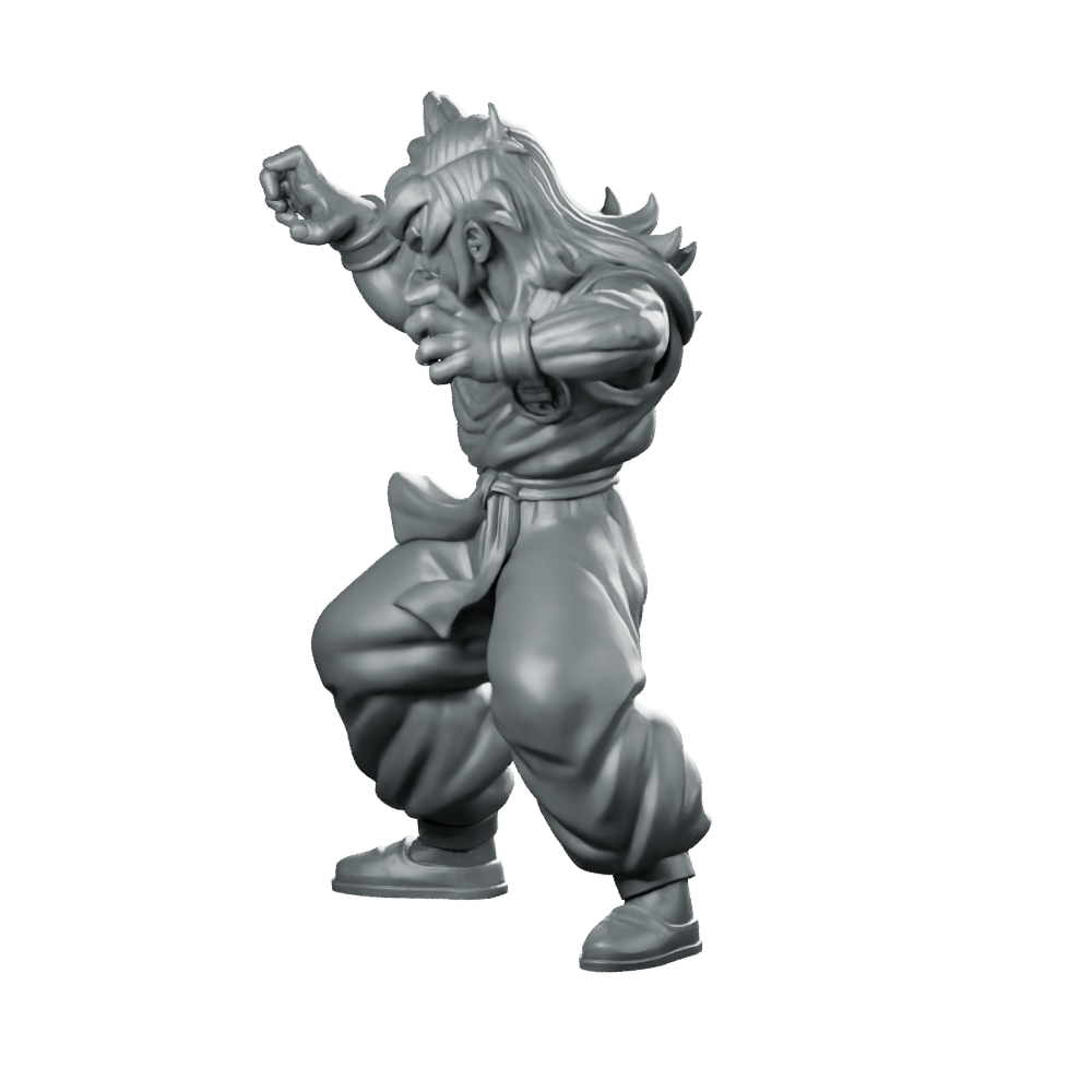 Yamcha JRPG Miniature Dynamic Martial Arts Fighter - RN Estudio - We Print Miniatures