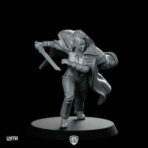 Yara Belle Kuznetsova 2v1 Miniature Cyberpunk Hunter - Unit9 - We Print Miniatures