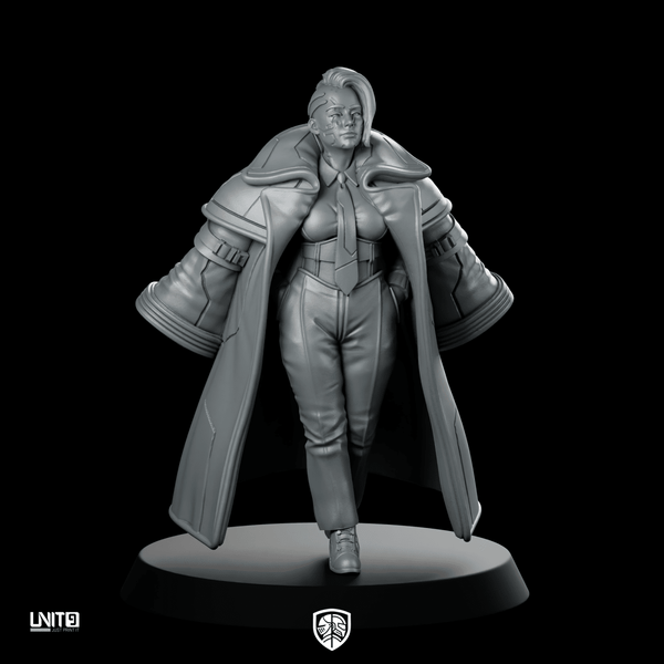 Yara Belle Kuznetsova 2v2 Miniature Cyberpunk Operative - Unit9 - We Print Miniatures