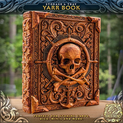 Yarr Book Pirate Storage Box - FatesEnd - We Print Miniatures