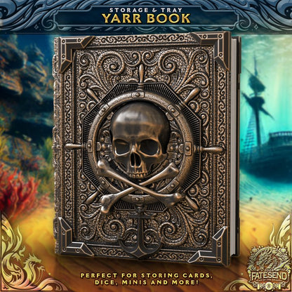 Yarr Book Pirate Storage Box - FatesEnd - We Print Miniatures