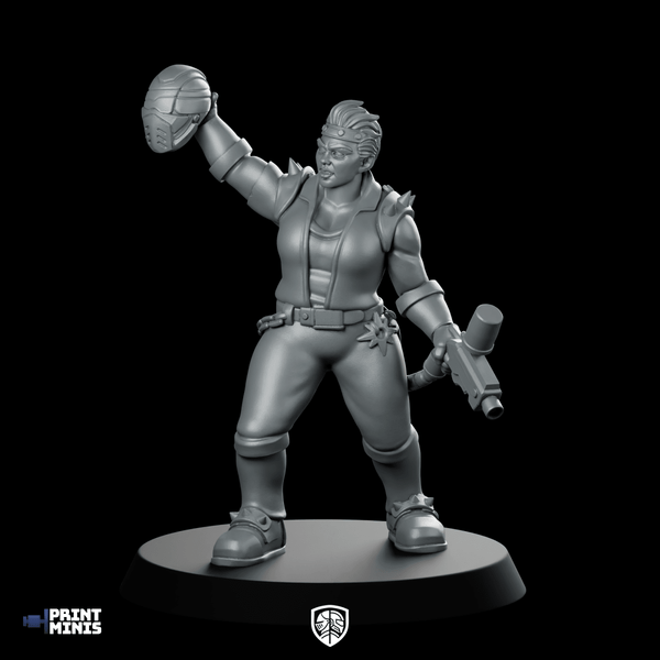 Yelga Howl Miniature Sci - Fi Warrior Hero Resin - RN Estudio - We Print Miniatures