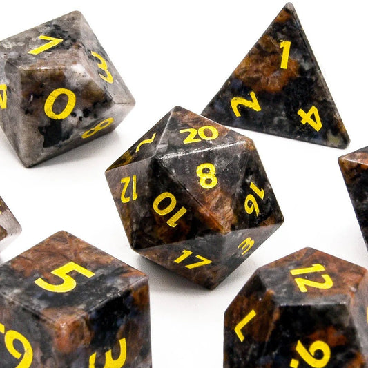 Yooperlite | Natural Gemstone | 7 Piece Set - Tabletop Dominion - We Print Miniatures
