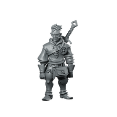 Young Mercenary Miniature Miniature 360 Spin 01