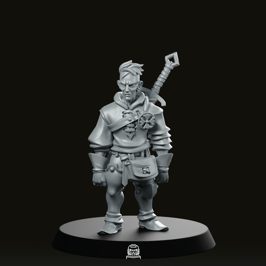 Young Mercenary Miniature - Vae Victus Miniatures - We Print Miniatures