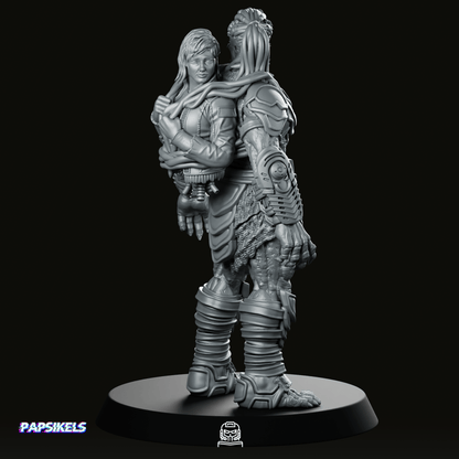 Young Outcast Skull Hunter Dek 2 Miniature - Papsikels Miniatures - We Print Miniatures