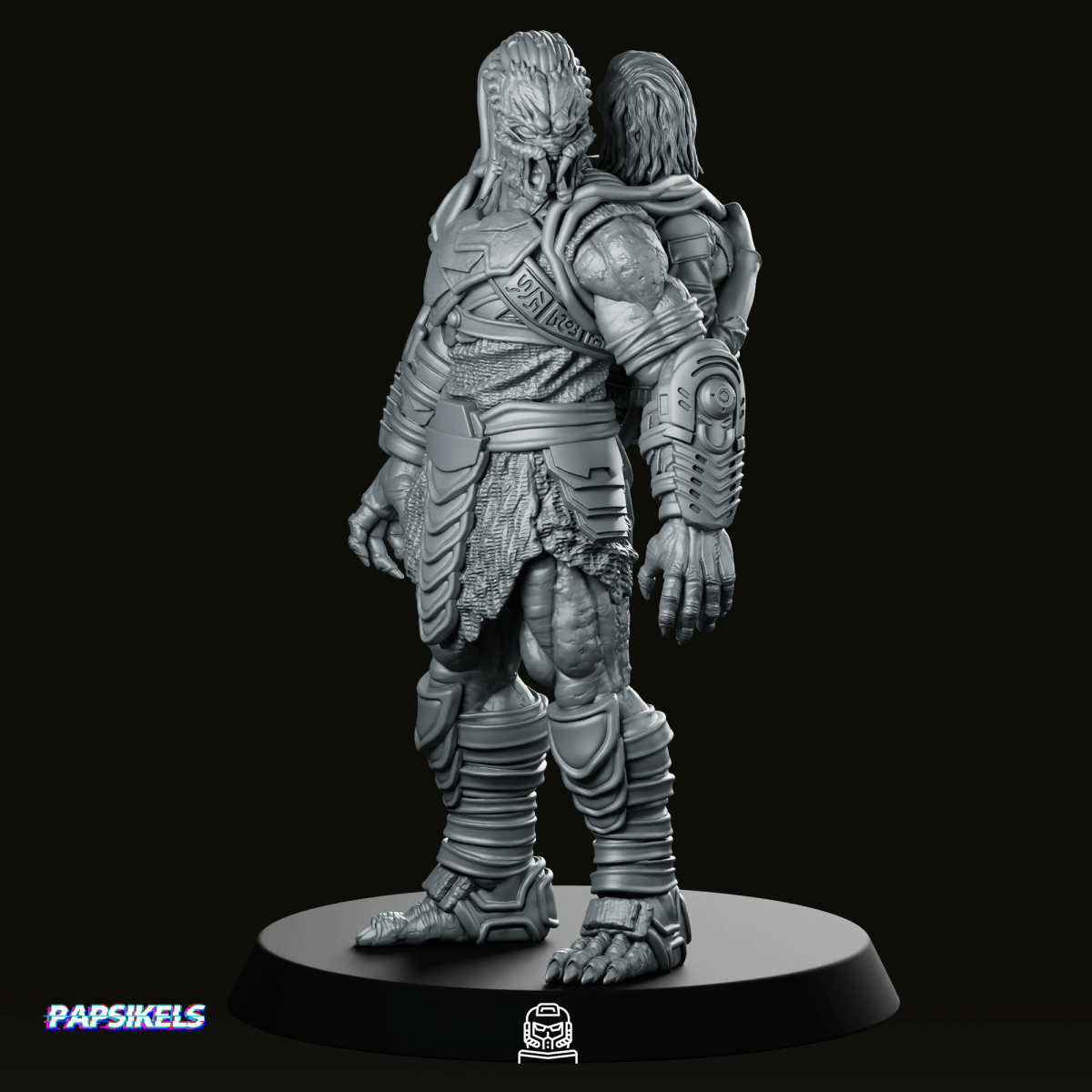 Young Outcast Skull Hunter Dek 2 Miniature - Papsikels Miniatures - We Print Miniatures
