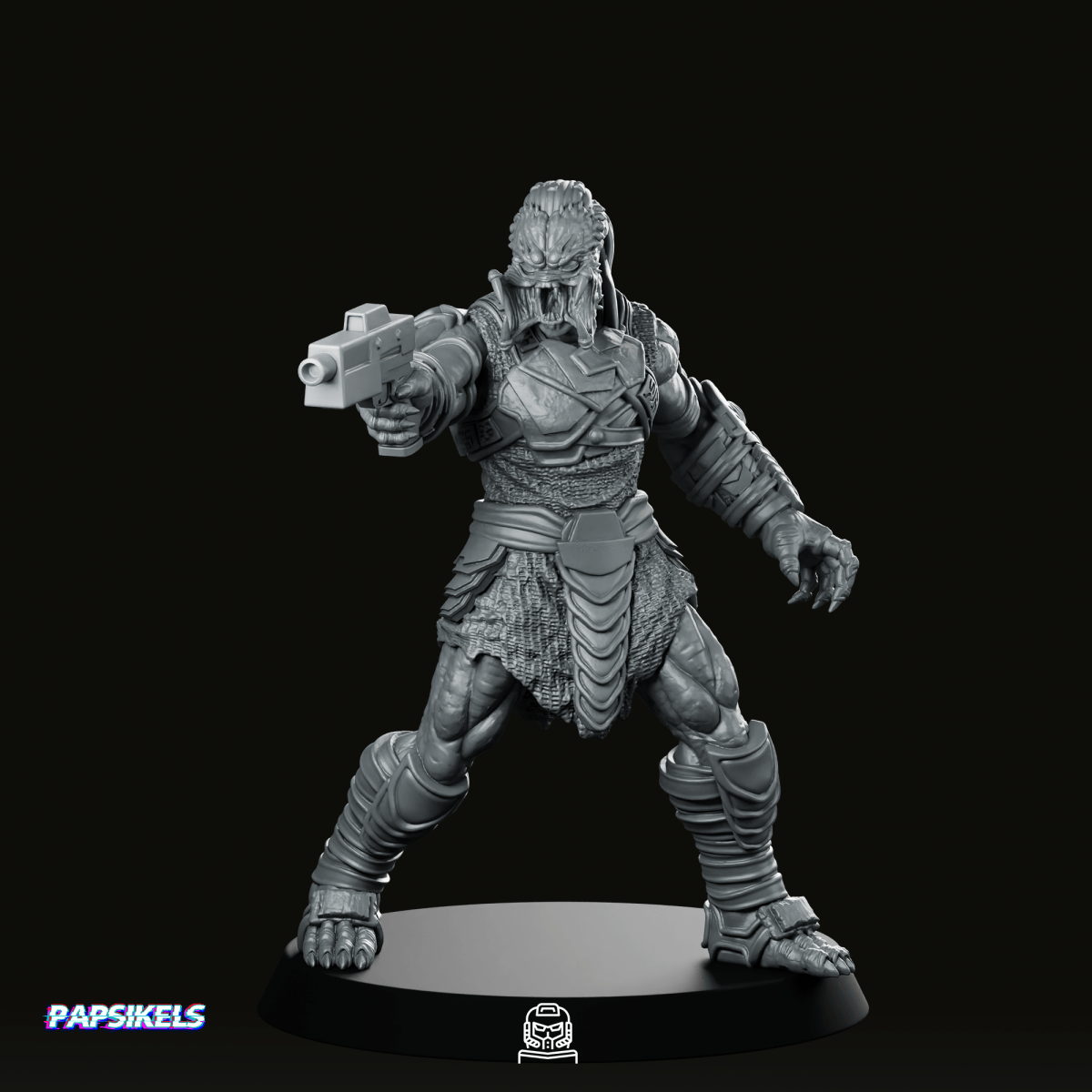 Young Outcast Skull Hunter Dek 5 Miniature - Papsikels Miniatures - We Print Miniatures