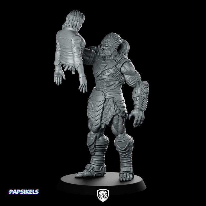 Young Outcast Skull Hunter Dek 6 Miniatura Fantascienza