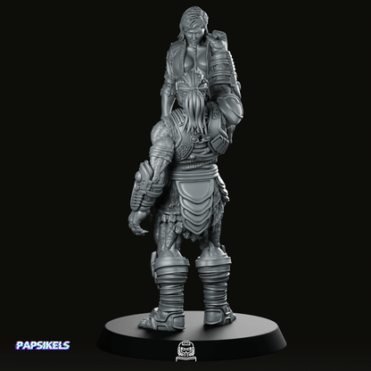 Young Outcast Skull Hunter Dek 6 Miniature - Papsikels Miniatures - We Print Miniatures