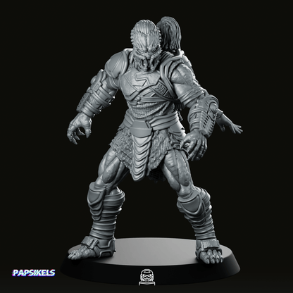 Young Outcast Skull Hunter Dek Miniature - Papsikels Miniatures - We Print Miniatures
