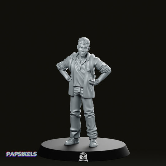 Young Scavenger Leader Miniature - Papsikels Miniatures - We Print Miniatures