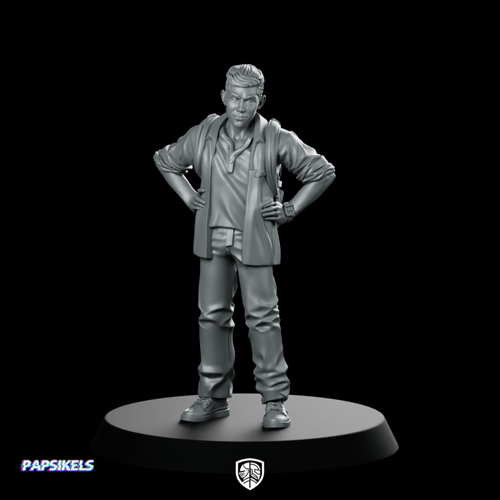 Young Scavenger Leader Miniature Sci-Fi Wasteland Character