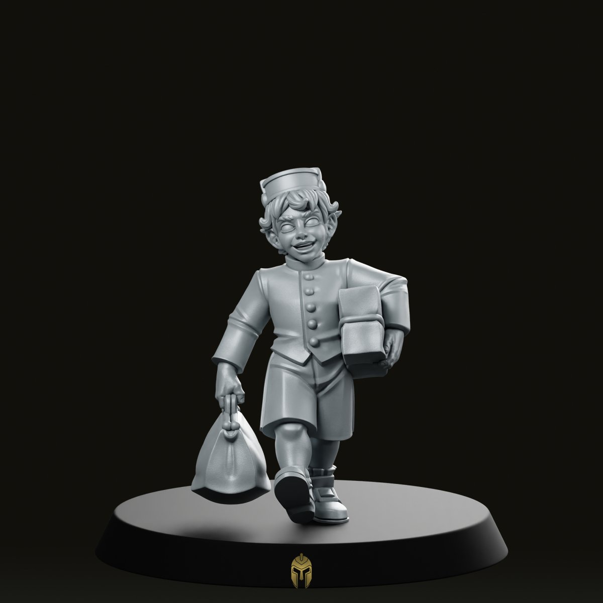 Young Valet Fantasy Miniature - We Print Miniatures