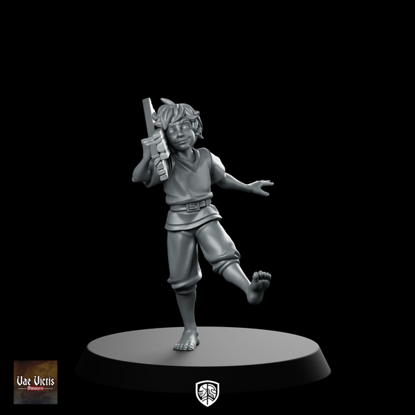 Young Worker Fantasy Miniature